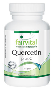 Quercetin plus C - Quercetin gehört zur Gruppe der Bioflavonoide, ist aber frei von Zitrusallergenen. Das Polyphenol kommt in höherer Konzentration beispielsweise in Zwiebeln, Äpfeln oder Brokkoli vor. Seine überaus vielfältige Wirkung beruht hauptsächlich auf den herausragenden antioxidativen Eigenschaften.