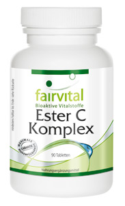 Ester C Komplex Ester C hat im Gegensatz zu Ascorbinsäure, einen neutralen pH-Wert und ist deshalb auch für empfindliche Personen sehr leicht verträglich.