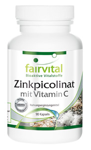 Zinkpicolinat mit Vitamin C Zink kann Bedeutung für das Immunsystem, das Körperwachstum, für die Gesundheit von Haaren, Haut und Nägeln sowie für die Fruchtbarkeit von Frauen und Männern haben.