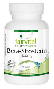 Beta-Sitosterin (Beta-Sitosterol) zählt zu den beliebtesten pflanzlichen Phytosterolen. Es ist gut für das Gleichgewicht in der Prostata und einen gesunden Cholesterinspiegel. Beta-Sitosterin ist ein Nährstoff, der die Aktivität der Blasenmuskulatur aufrecht erhalten kann.