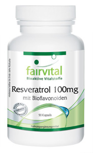 Resveratrol 100mg mit Bioflavonoiden Resveratrol: Hoch bioaktiv mit Rutin, OPC und Quercetin