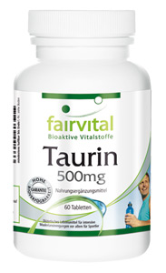 Taurin 500mg - In mehreren Studien wurde gezeigt, dass Taurin die kardiovaskuläre Funktion schützen kann.