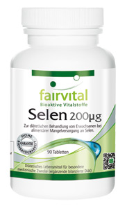 Selen 200µg - Fairvital Selen besteht zu 100% aus organischer Selenhefe.
