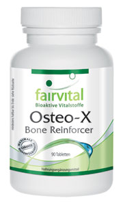Osteo-X Optimierte Rezeptur! Ohne Vitamin K, deshalb auch bei Einnahme von blutverdünnenden Medikamenten geeignet.