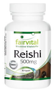 Reishi 500mg Reishi: Vitalpilz aus der chinesischen und japanischen Volksgesundheitskunde