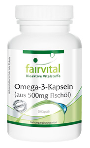 Omega-3-Kapseln aus 500mg Fischöl Omega-3-Kapseln: Für Herz, Blutfette, Nerven und Gelenke