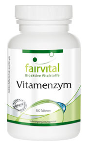 Vitamenzym Enzyme sind Eiweißmoleküle, die alle lebensnotwendigen biochemischen Prozesse ermöglichen.