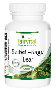 Salbei - Sage Leaf Salbei zeichnet sich durch die ätherischen Öle Thujon, Campher und Lineol aus.